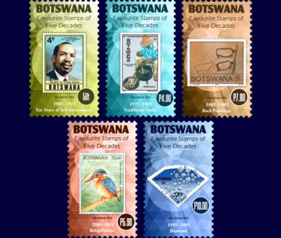 Botswana first NFT Stamps ISSUE "Favourite Stamps of Five Decades"
